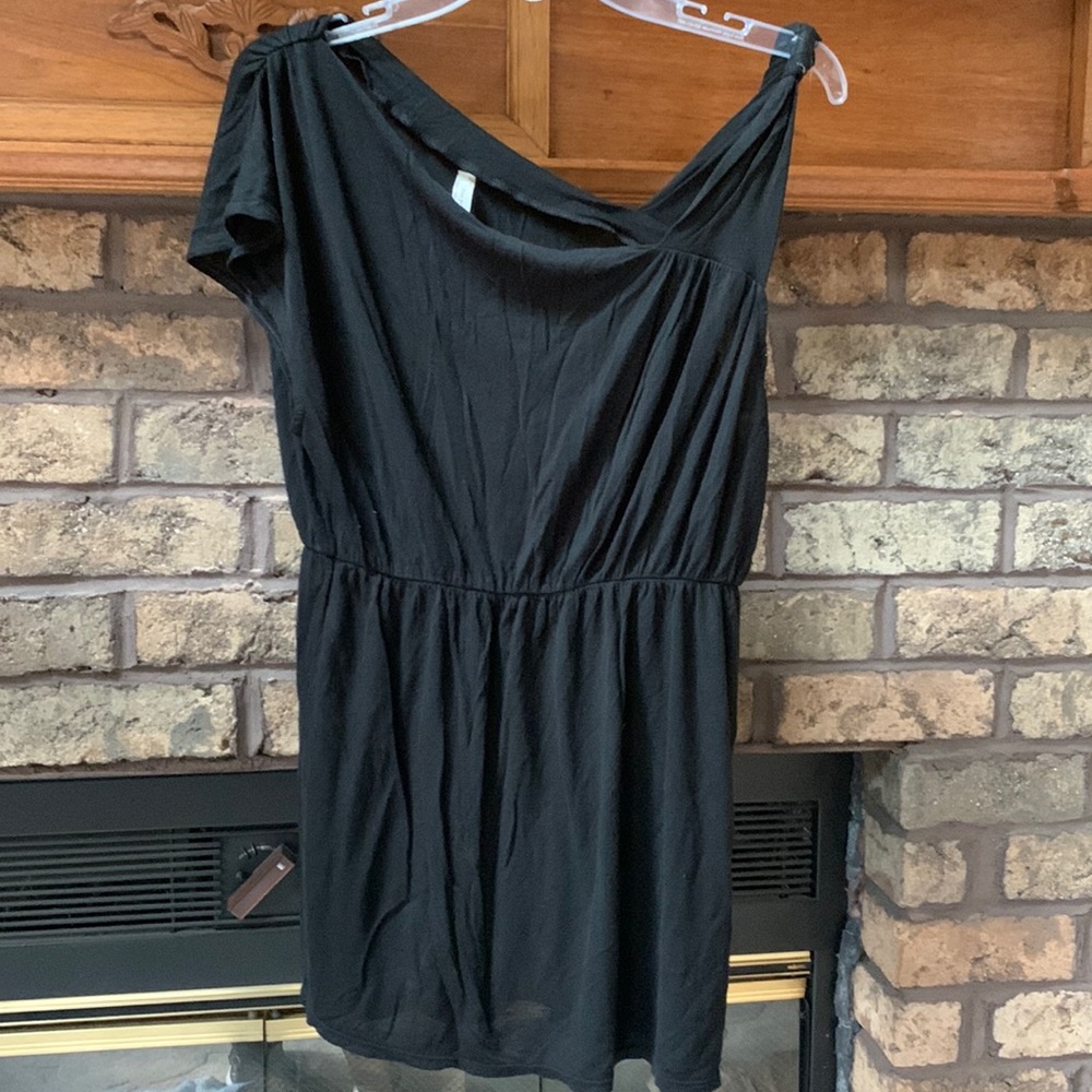 Womens Free people knit blouse babydoll top size medium black
